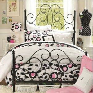 POTTERY BARN TEEN NOUVEA FLORAL QUEEN DUVET &SHAMS